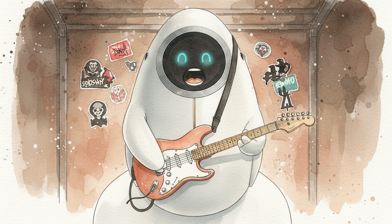 Lámina del estilo musical Punk Rock, familia Caminos eléctricos