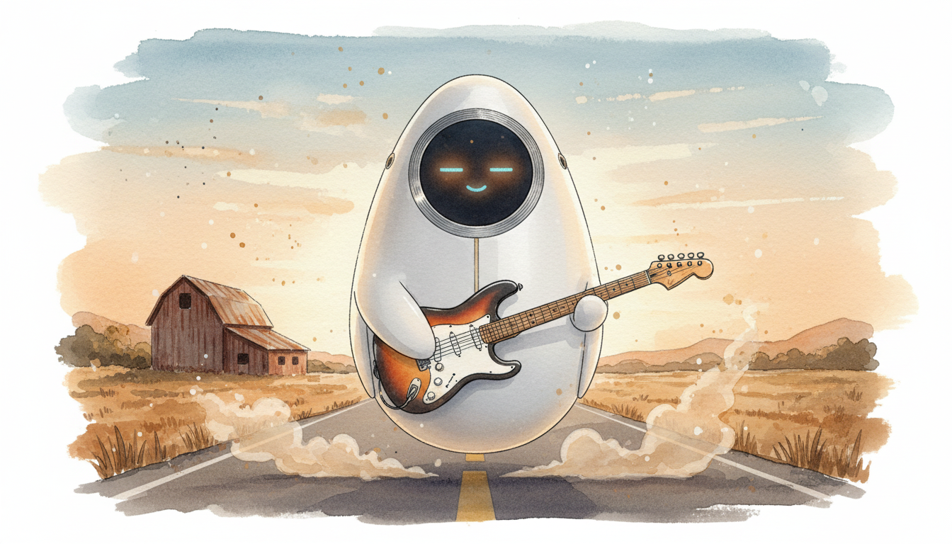Lámina del estilo musical Blues Rock, familia Caminos eléctricos