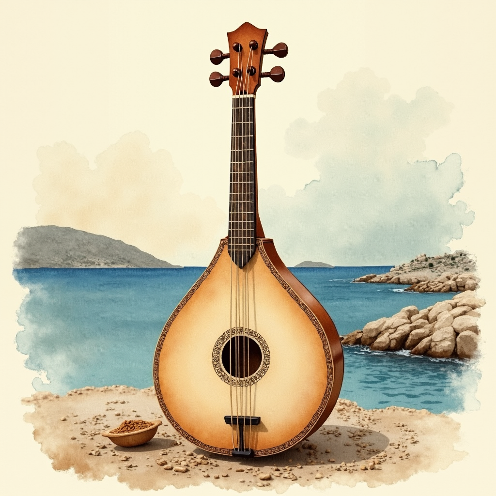 Lámina del estilo musical Laïkó Griego, familia Mundos lejanos