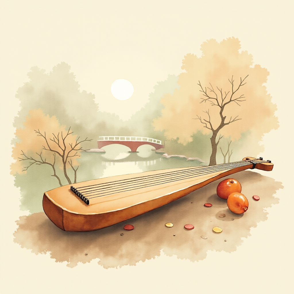 Lámina del estilo musical Tradicional Japonés, familia Mundos lejanos