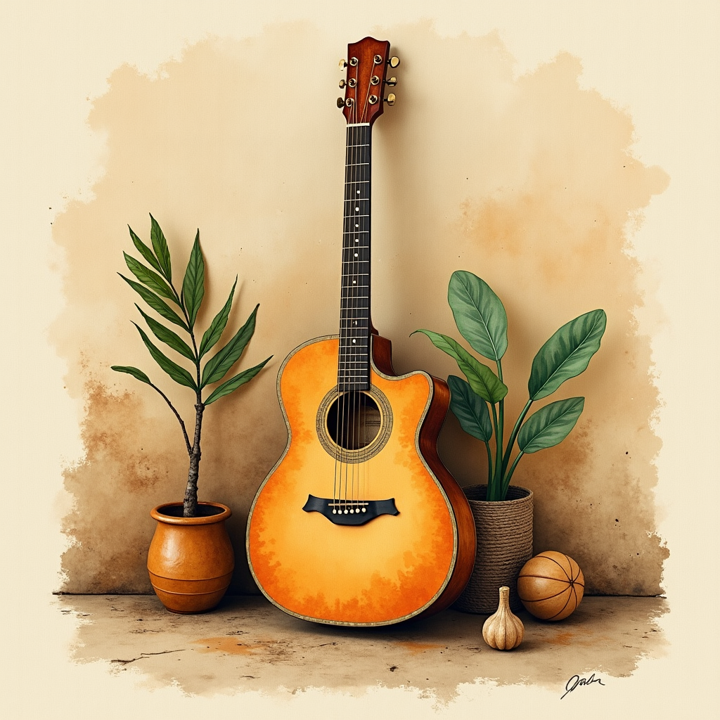 Lámina del estilo musical Rumba Congolesa, familia Mundos lejanos