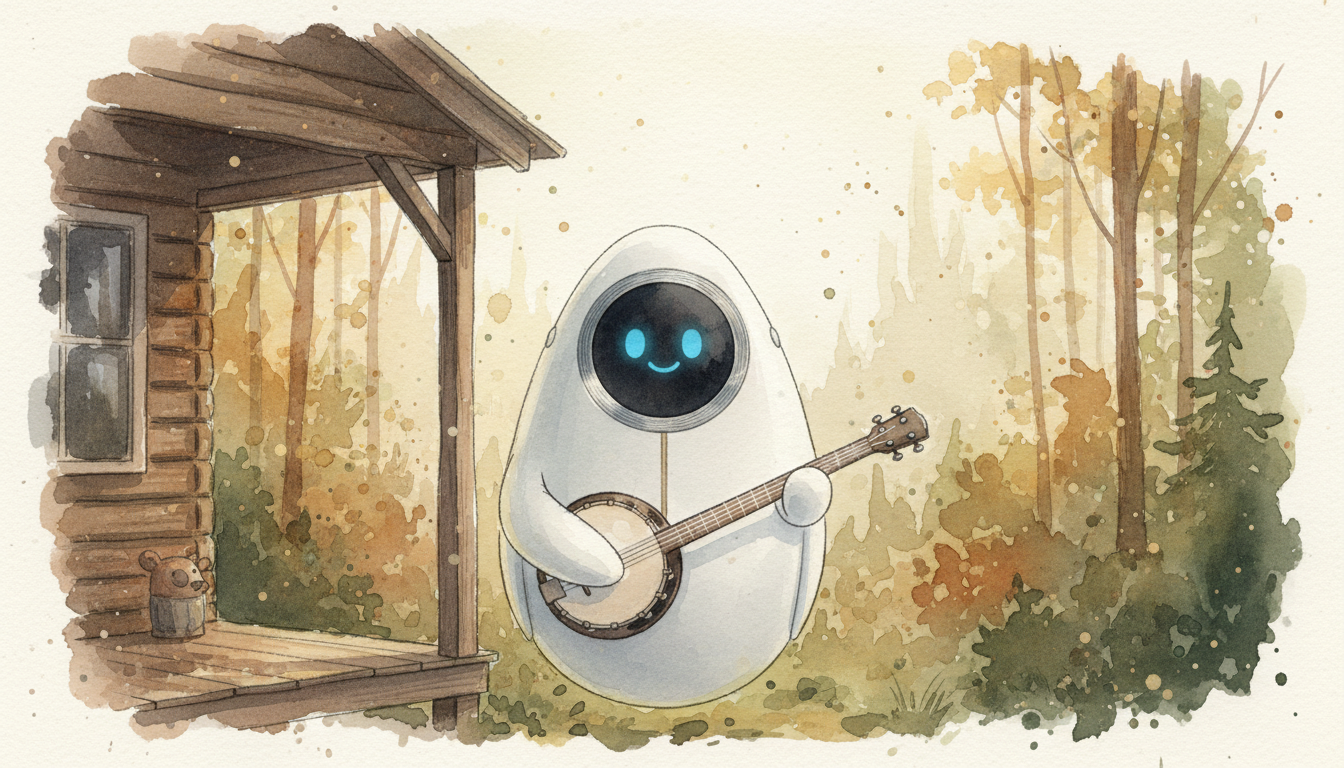 Lámina del estilo musical Appalachian Old-Time, familia Raíces que no se sueltan