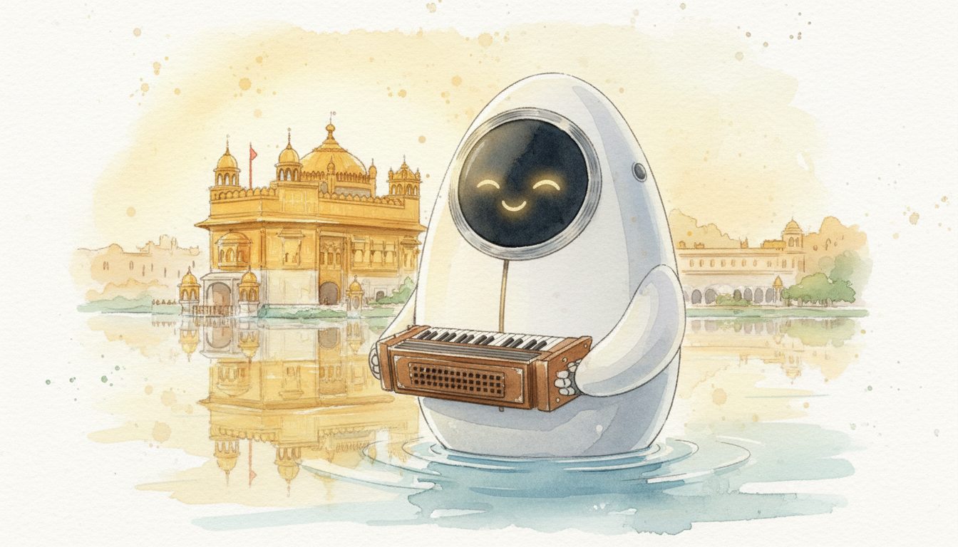Lámina del estilo musical Shabad Kirtan Sij, familia Tierra sagrada